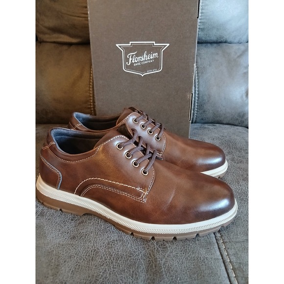 Florsheim Boy's Lookout Plain Toe Ox Jr Oxford Chestnut Style16688 Size 3.5 #781 - Picture 12 of 12